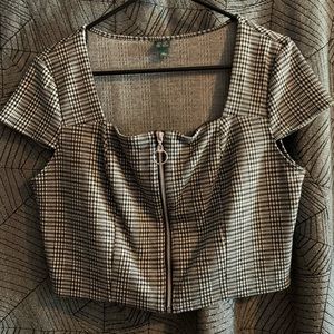 Edgy wild fable crop top